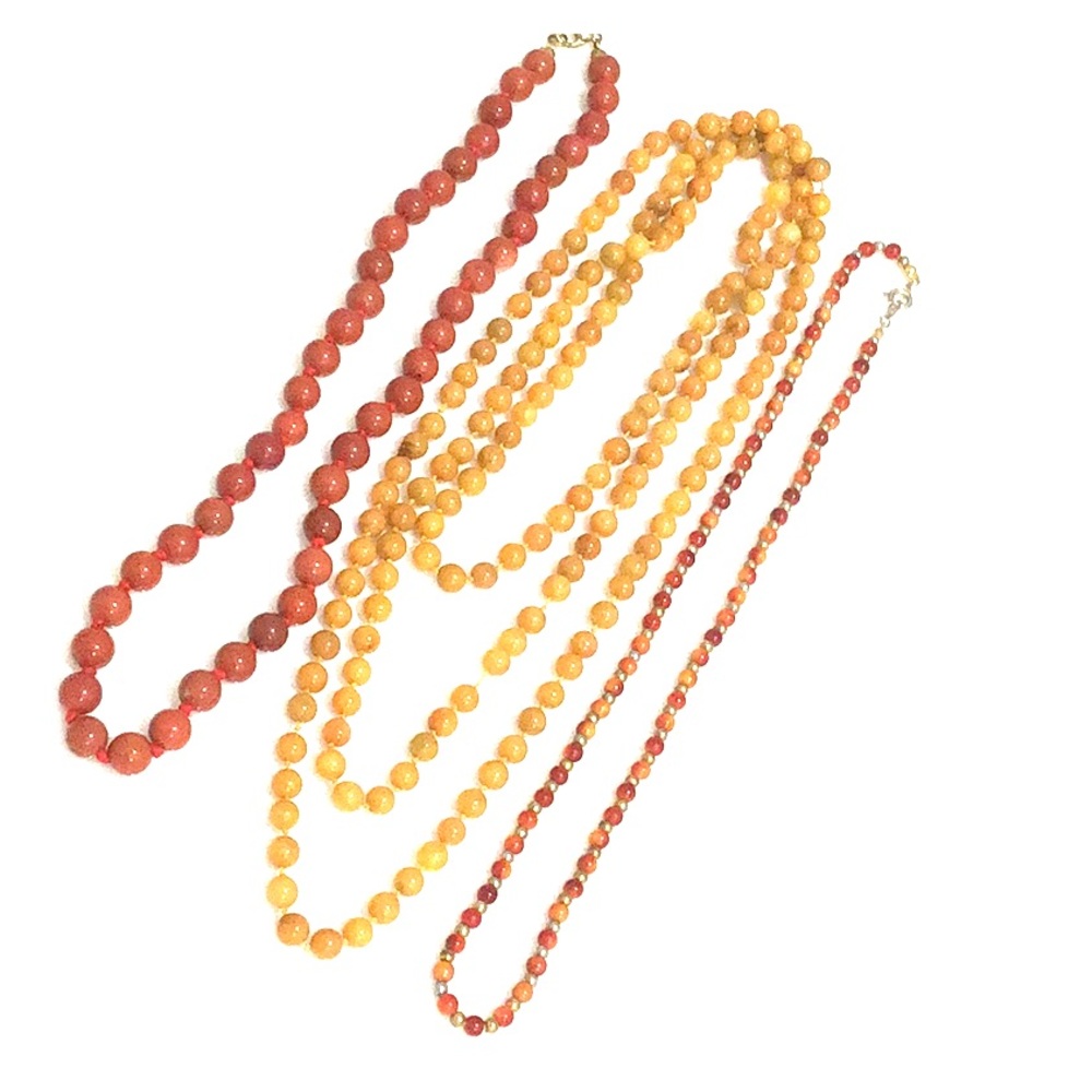 3 Beaded necklaces